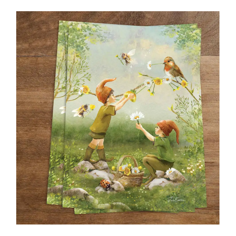 Iris Esther postkaart Birds & Bees