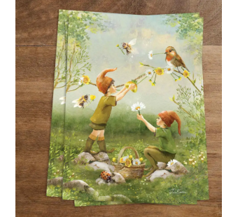 Iris Esther postkaart Birds & Bees