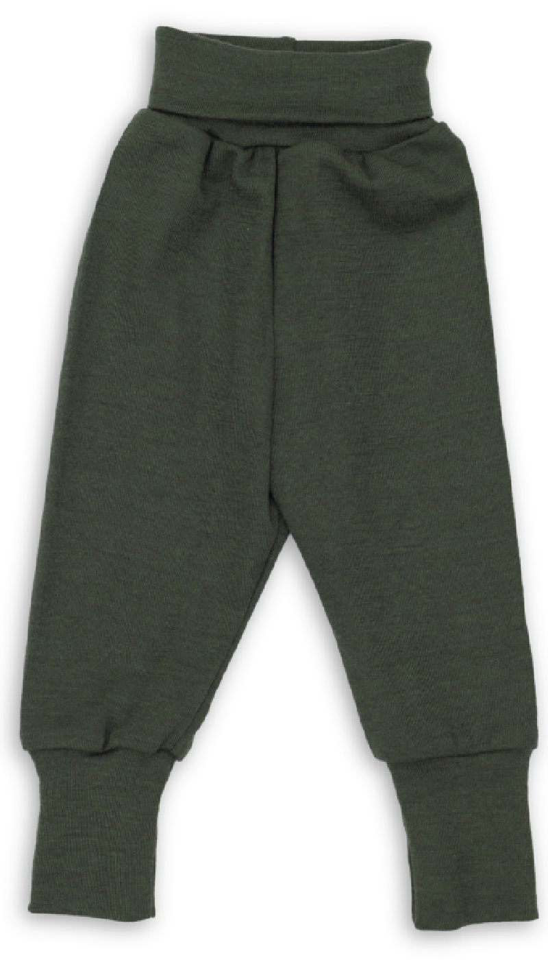 Engel Natur wool silk pants olive