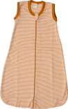 Lilano wolzijde slaapzak zonder mouwen mauve gestreept (100370)