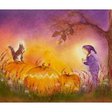 Postkaart Lentefee (Baukje Exler)