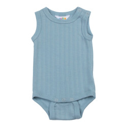 Joha outlet mouwloze romper lichtblauw wol/zijde (64880)
