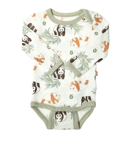 Katvig (Joha) outlet wollen longsleeve panda's zachtgroen