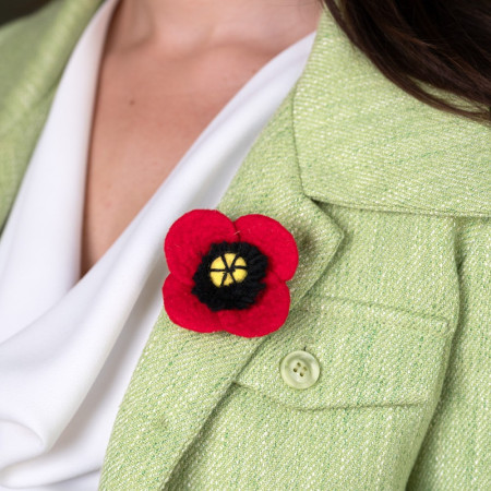 Sjaal met Verhaal broche tulp