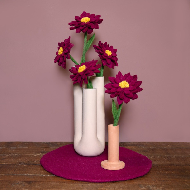 Sjaal met Verhaal vilten onderzetter blush