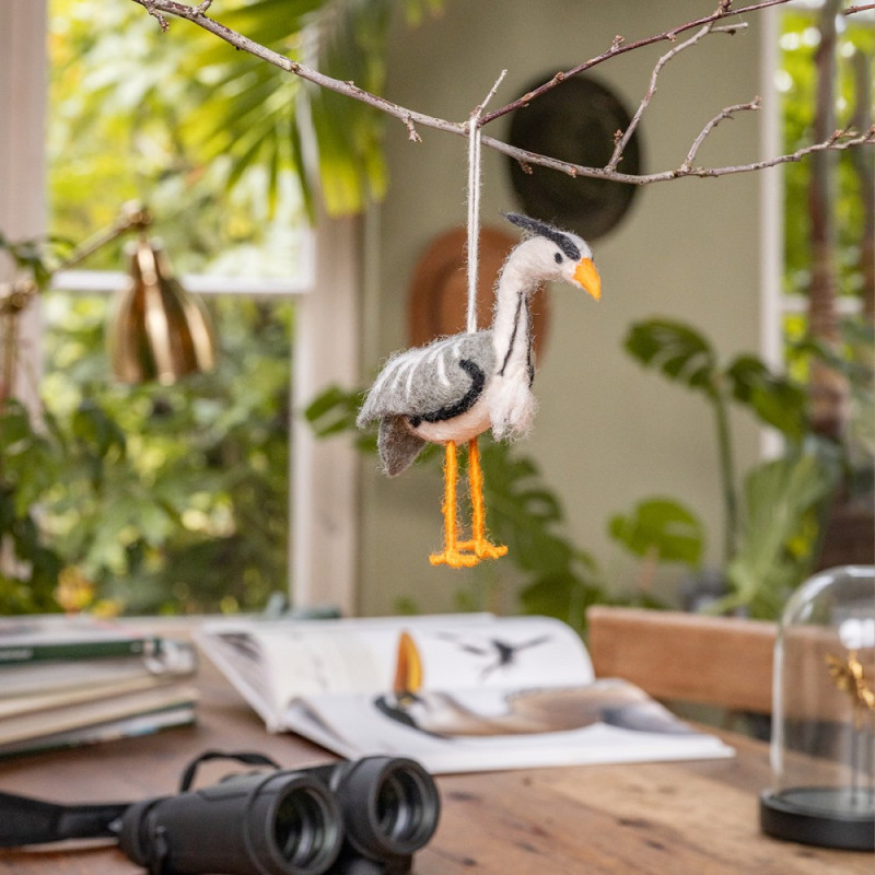 Sjaal met verhaal hanger reiger