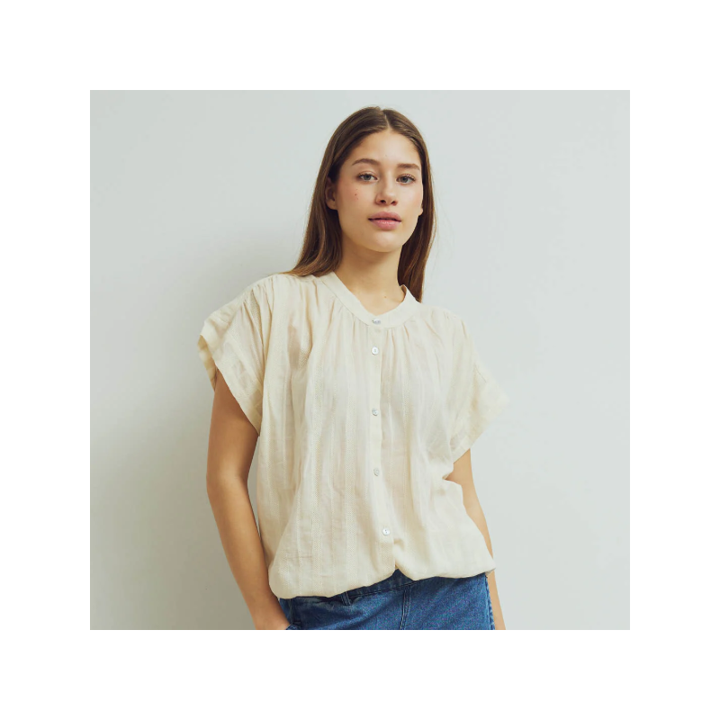 Conservandum (Müsli) Shirt licht met strepen in de stof