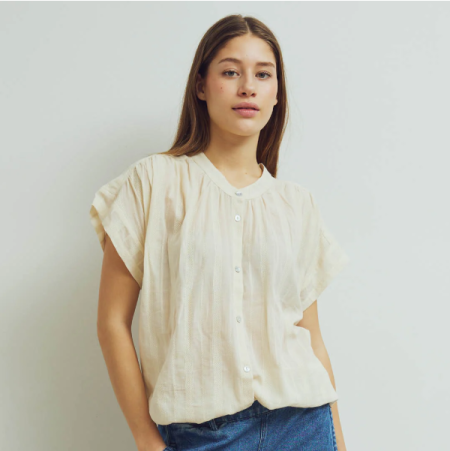 Conservandum (Müsli) Shirt licht met strepen in de stof