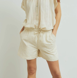 Conservandum (Müsli) lichte korte broek met strepen in de stof