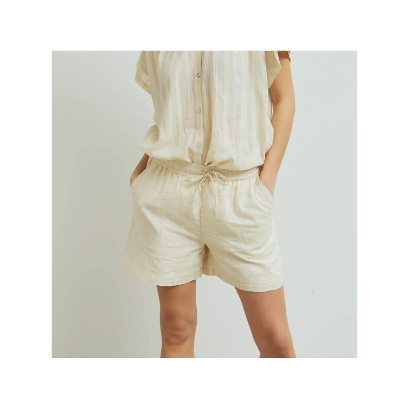 Conservandum (Müsli) lichte korte broek met strepen in de stof