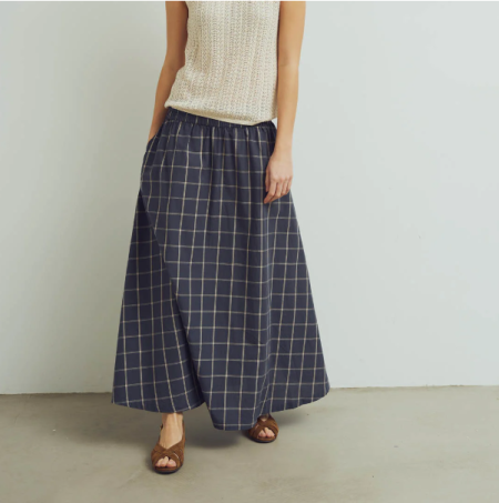 Conservandum (Müsli) Lange katoenen rok met ruiten