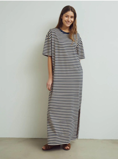 Conservandum gestreepte tshirt jurk