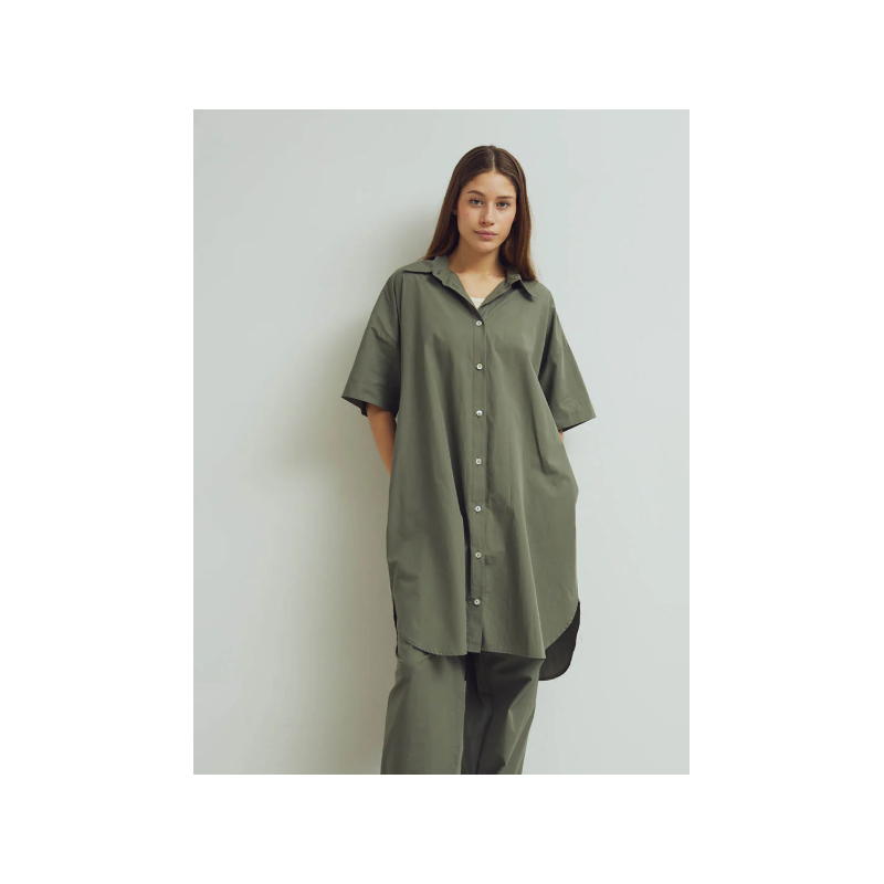 Conservandum (Müsli) Overhemdjurk van Poplin askleurig