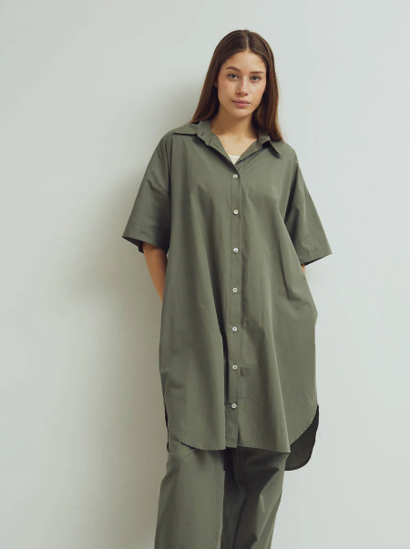 Conservandum (Müsli) Overhemdjurk van Poplin askleurig