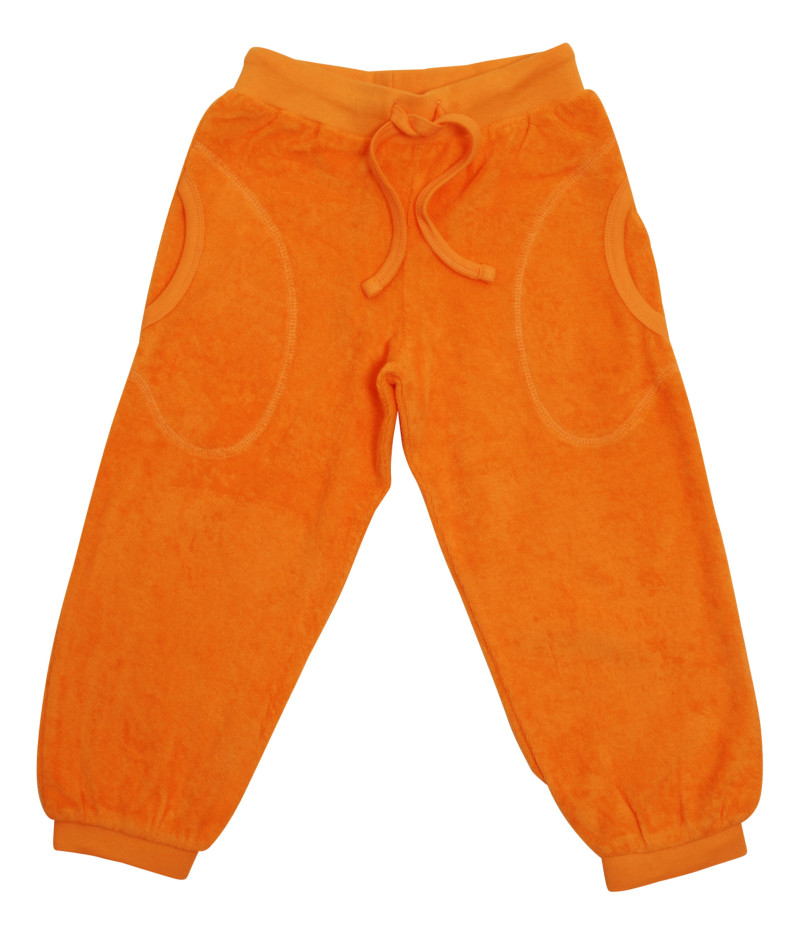 Duns Sweden terry badstof  lange broek blazing orange