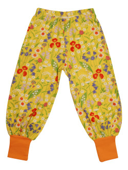 Duns Sweden baggy pants summer flowers snapdragon yellow