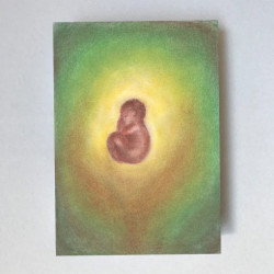 Postkaart Baby Lotus (Lot Bouwes) met envelop