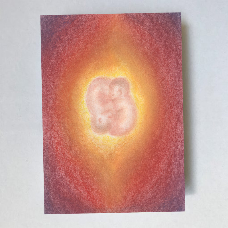 Postkaart Baby Lotus (Lot Bouwes) met envelop