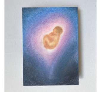 Postal card Baby Blue (Lot Bouwes) with envelope Postal card Baby Blue (Lot Bouwes) with envelope