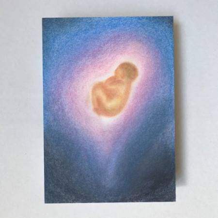 Postkaart Baby Groen (Lot Bouwes) met envelop