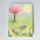 Postal card Sheep (Lot Bouwes) with envelope
