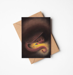 Postkaart met envelop Adventstuintje (De Druktuin)