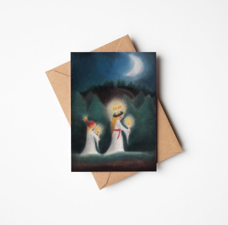 Postkaart met envelop Seizoenen (De Druktuin)