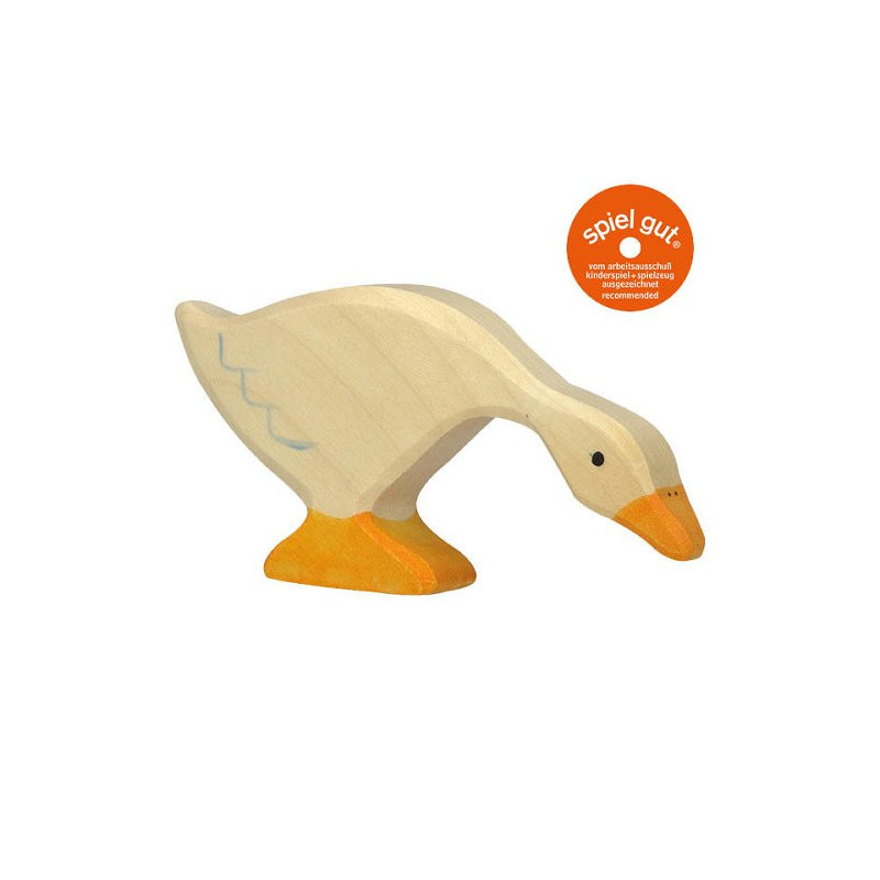 Holztiger goose standing