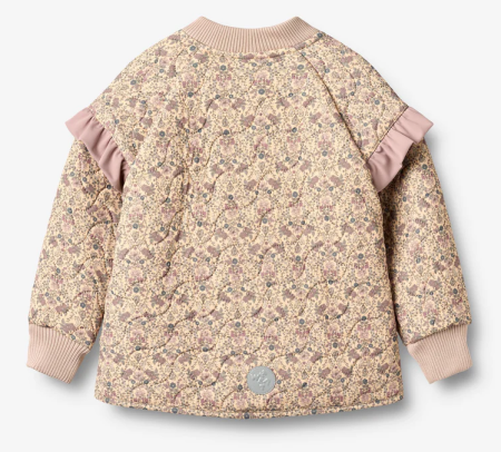 Wheat thermo jas met bloemen (gerecyclede polyester)