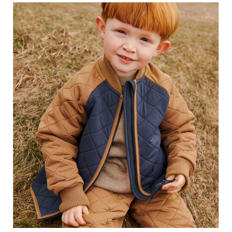 Wheat thermo jas met color blocking Sylvester (gerecyclede polyester)