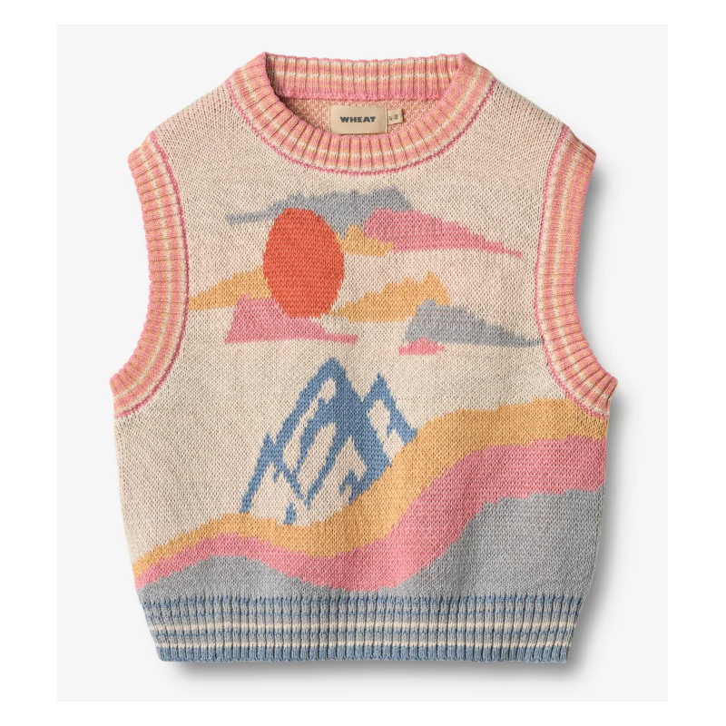 Wheat gebreide katoenen spencer Maria