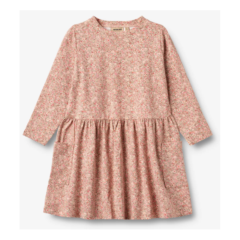 Wheat katoenen sweatshirt jurk met lange mouw Bessie