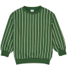 Musli katoenen trui groen met witte strepen