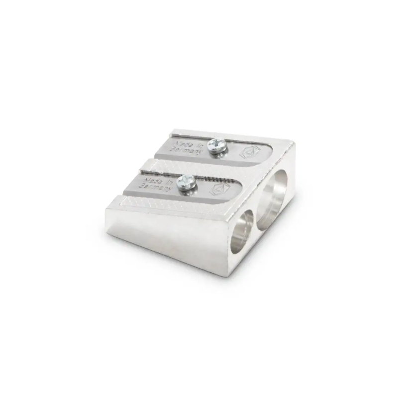 Wooden sharpener 2 holes.