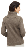 Apu kuntur Babyalpaca trui met rolkraag taupe