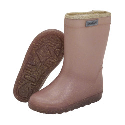 En Fant gevoerde kinderlaarzen rose taupe met glitters