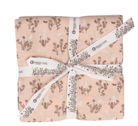 Müsli katoenen omslagdoek 120*120 print Flora