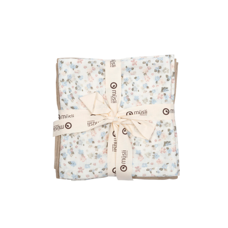 Müsli set van drie hydrofiele doeken