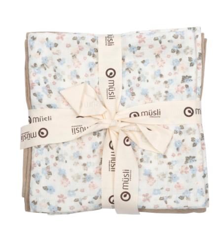 Müsli set van drie hydrofiele doeken