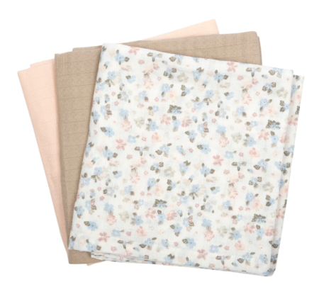 Müsli set van drie hydrofiele doeken