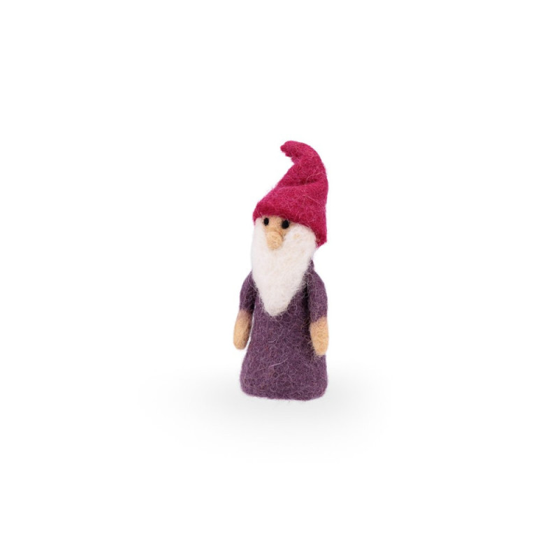 Sjaal met Verhaal finger doll dwarf brown
