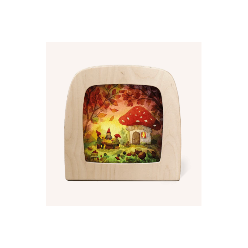 Vogel Geluk - Gnome Picknick silhouette