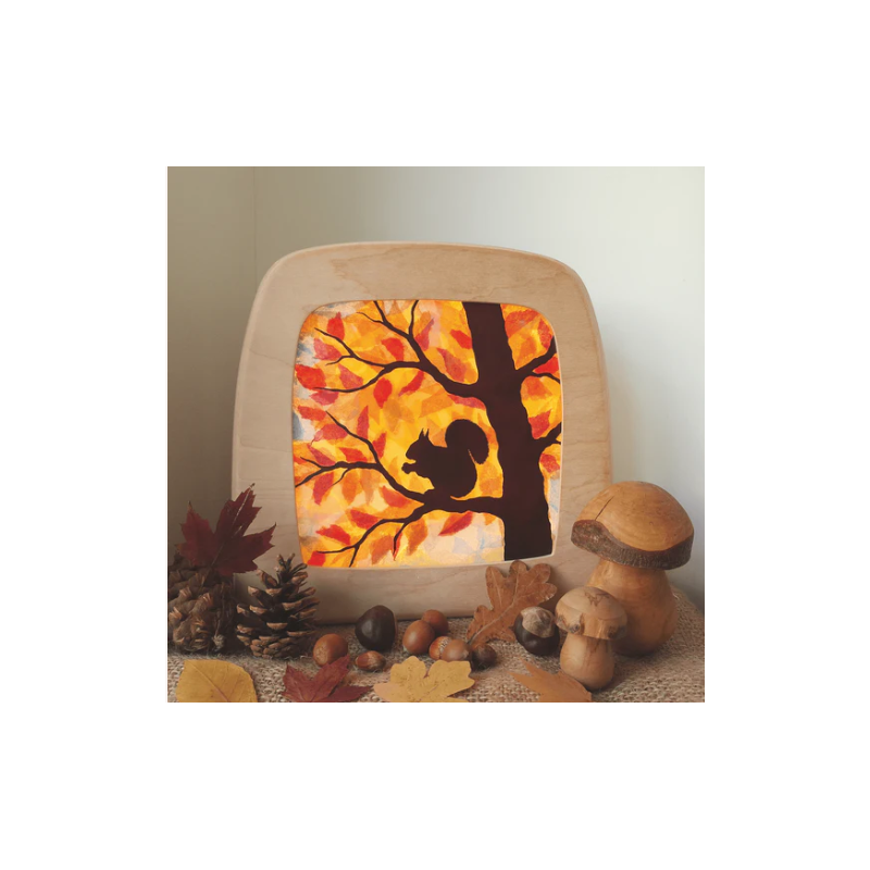 Vogel Geluk -DIY herfst silhouet