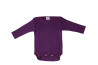 Cosilana long sleeved body 70% wool/30% silk, dark purple (71053)