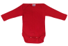 Cosilana 70% wol/30% zijde romper lange mouw rood