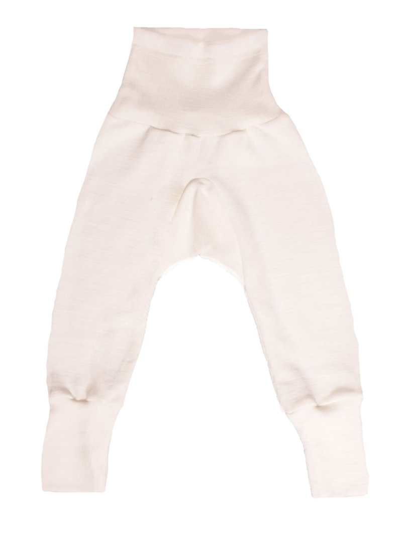 Cosilana babybroekje met boord naturel70% wol 30% zijde