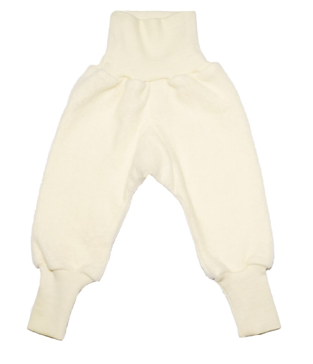 Cosilana pants with socks (foldable) woolfleece natural