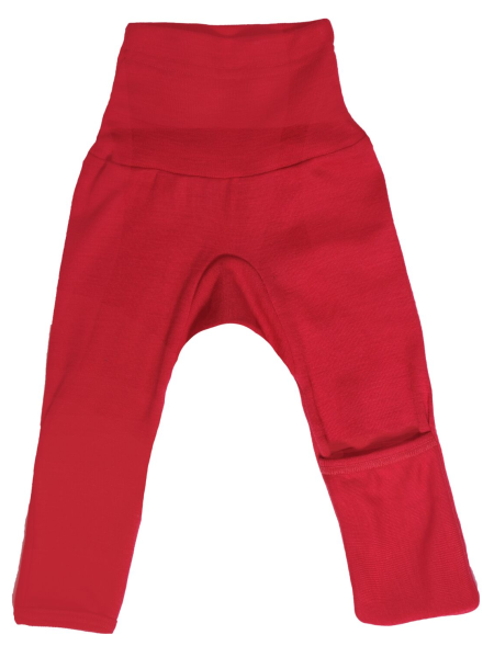 Cosilana pants with socks (foldable) 70% wool 30% silk red (71018)