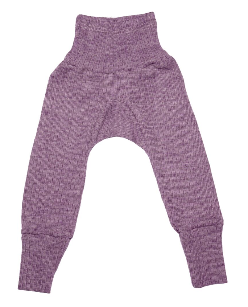 Cosilana pants cotton/wool/silk purple  (91016)