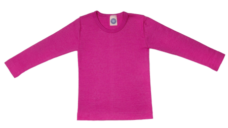 Cosilana long sleeve shirt 70% wool 30% silk pink (71233)